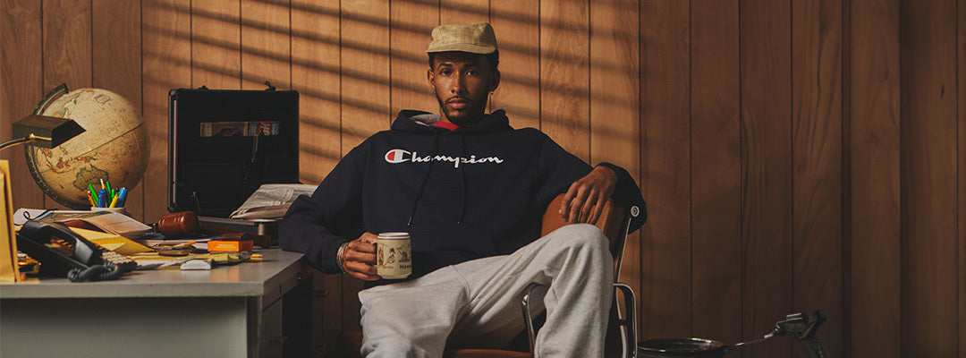 CHAMPION ダブルフェイス PLAIN SWEAT HOODY Men's Hoodies & Sweatshirts | Champion