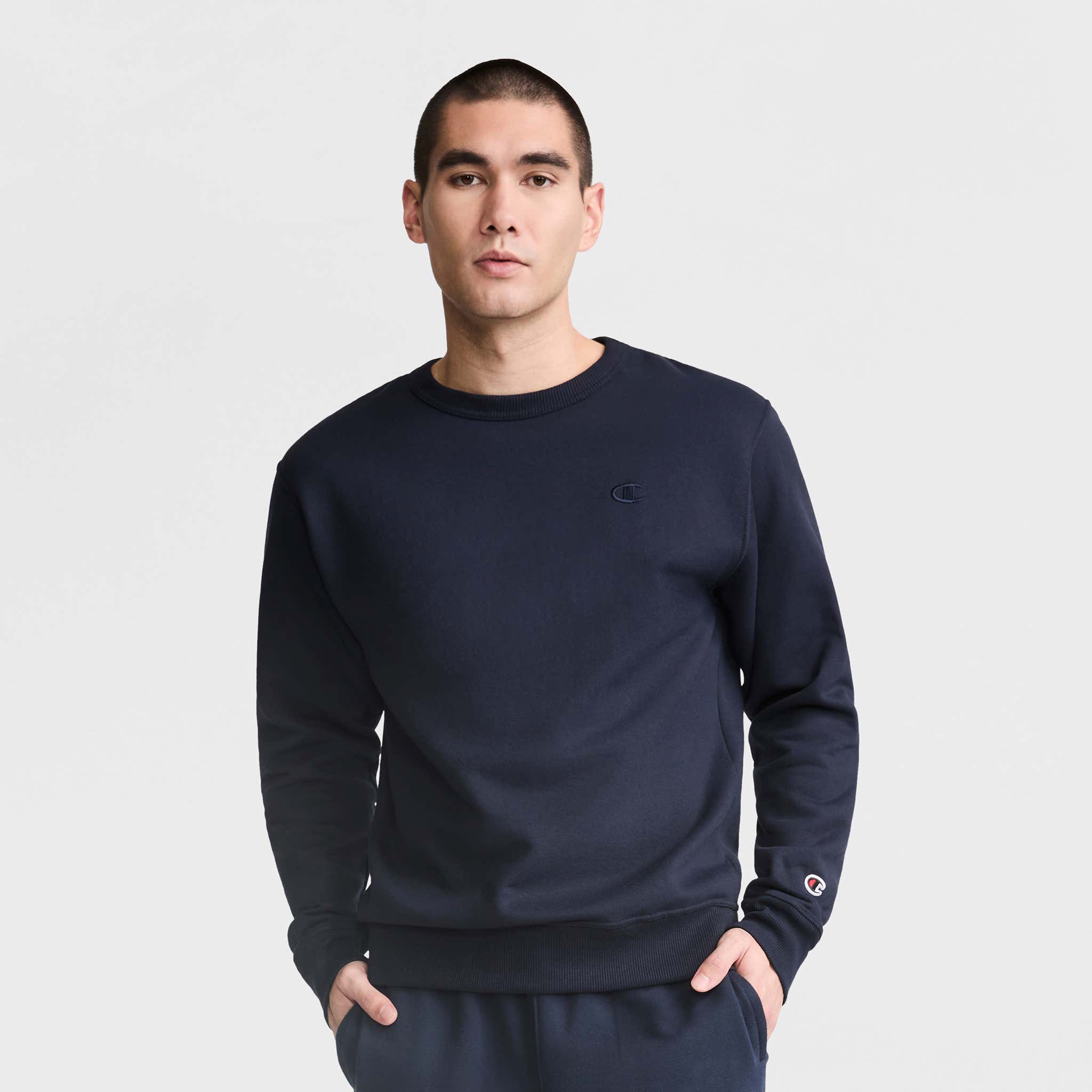 CHAMPION OG LABEL CREW SWEAT DARK NAVY 【公式通販】