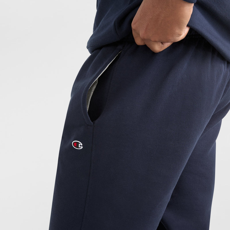 Powerblend Sweatpants, Relaxed Hem, C Logo