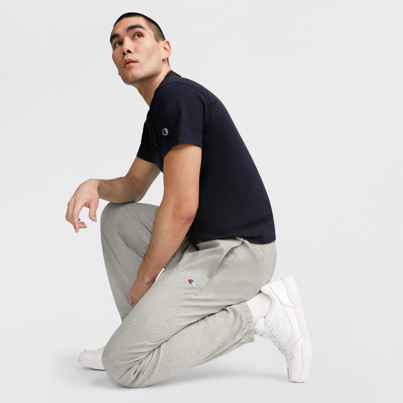 Lightweight Lounge Pants, Cinched Hem, C Logo