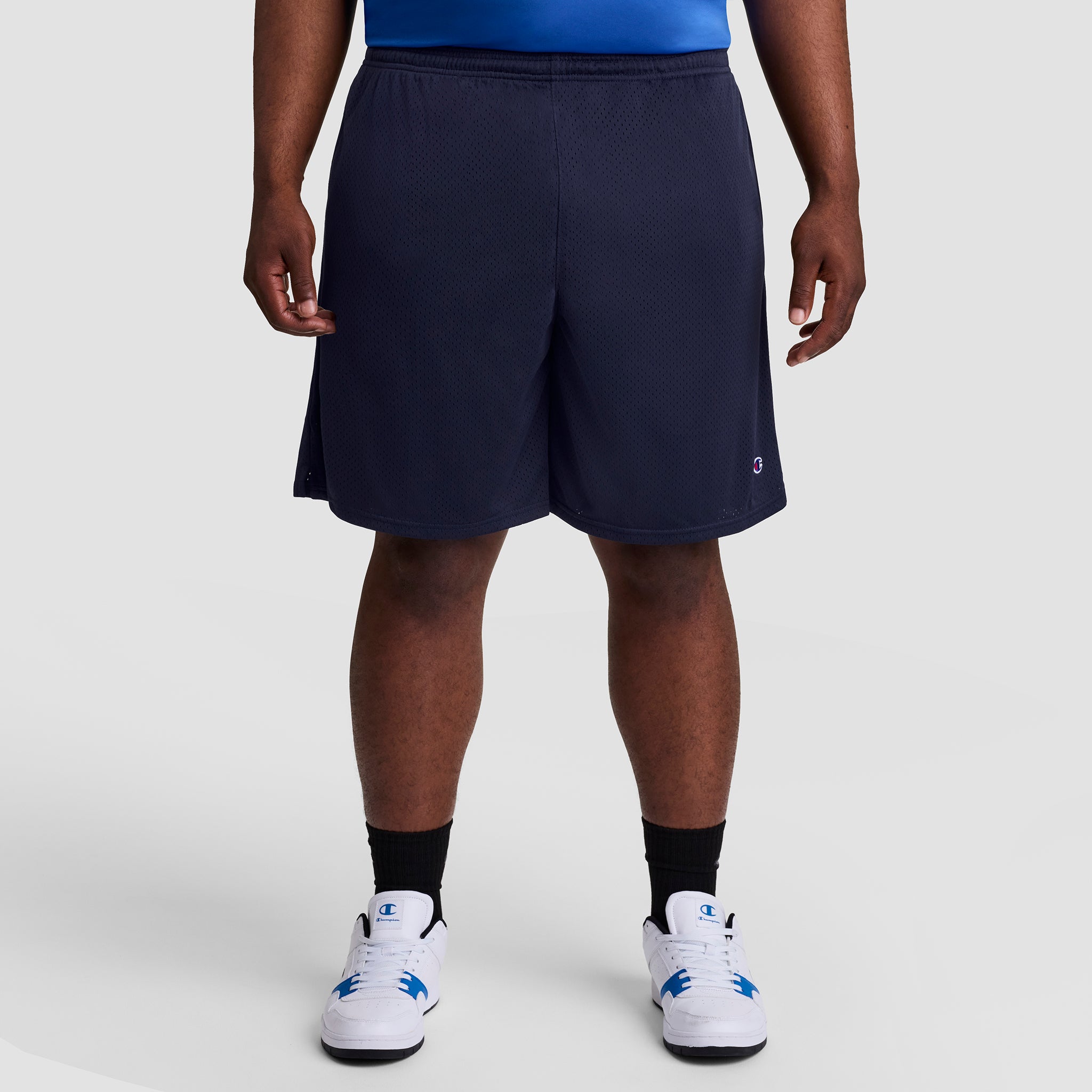 Classic Mesh Gym Shorts, C Logo - Big & Tall - Champion