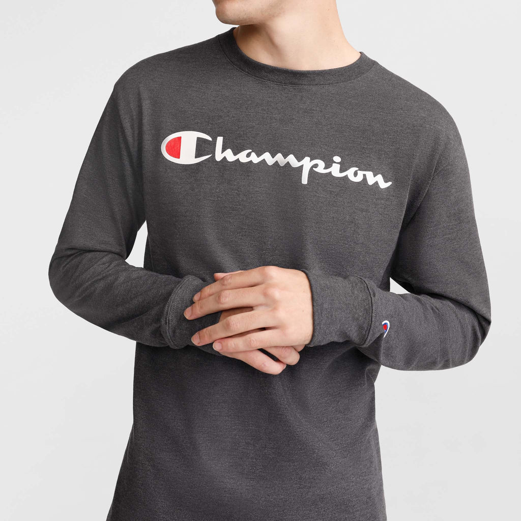 Classic Graphic Long-Sleeve T-Shirt, Script Logo