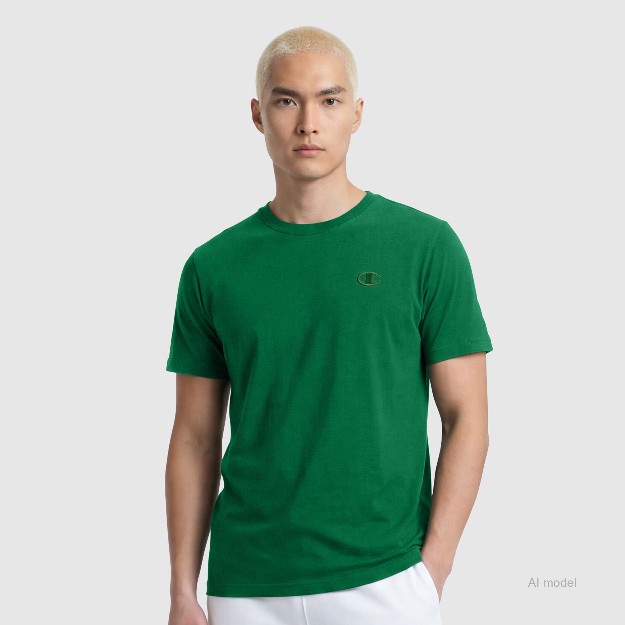 Champion グリーンシャツ Classic T-Shirt, C Logo – Champion