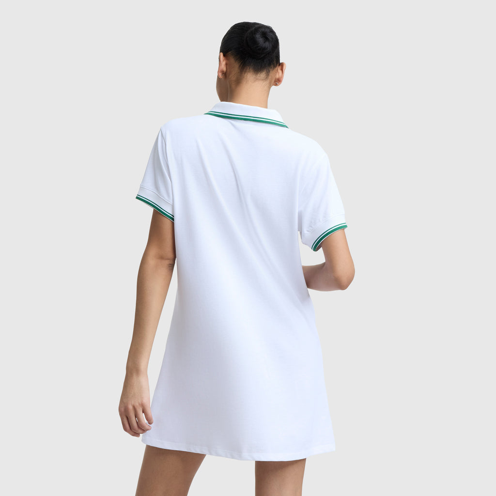 champion off the shoulder dress Off The Court Polo Dress, C Logo Bright White / L