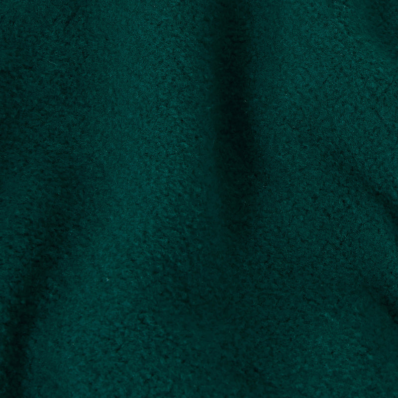 Close-up of a textured, dark green fabric with a soft, uneven surface and visible fibers, evoking a cozy and warm look—much like the plush comfort of Champion Men’s Knitted Elastic Cuff Pants.