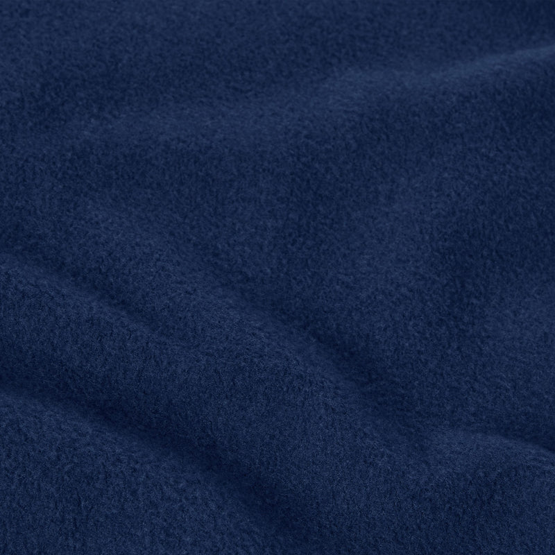 Close-up of a dark blue Men’s Knitted Crewneck Sweatshirt by Champion, featuring a soft, brushed texture.