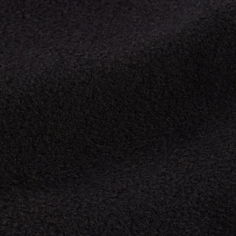 A close-up of a textured, dark, fuzzy fabric—displaying the soft and slightly uneven surface of the Champion Men’s Knitted Half Zip Sweatshirt—with gentle folds and subtle shadows, evoking a sense of coziness.