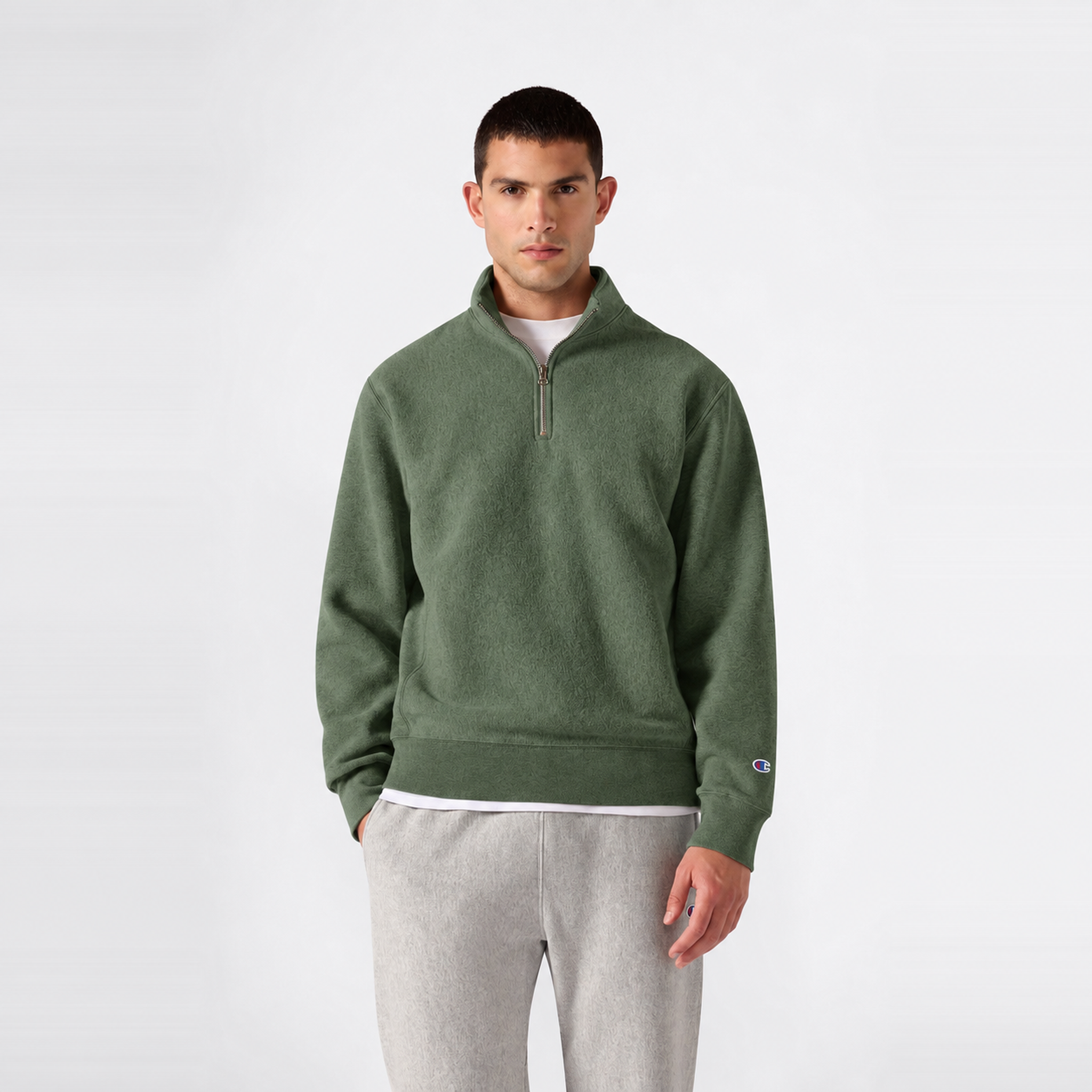 Men's Knitted Half Zip Sweatshirt – Champion