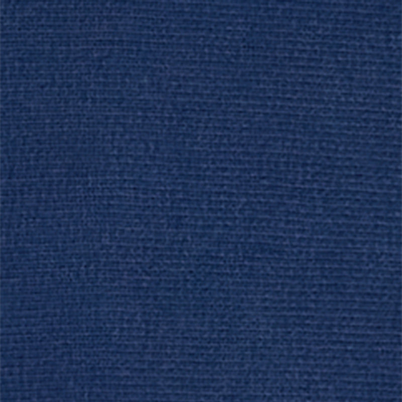 Close-up of a textured dark blue fabric from the Champion Men’s Knitted Hooded Sweatshirt (Vintage Wash), highlighting a woven pattern with subtle thread variations and hints of Reverse Weave fleece detailing.