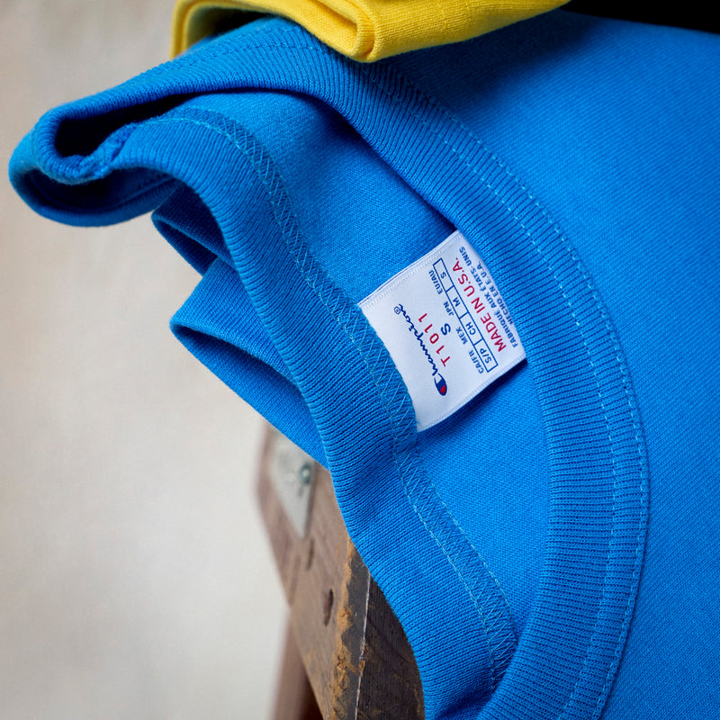 Champion USA Short Sleeve T-Shirt in Light Sky Blue