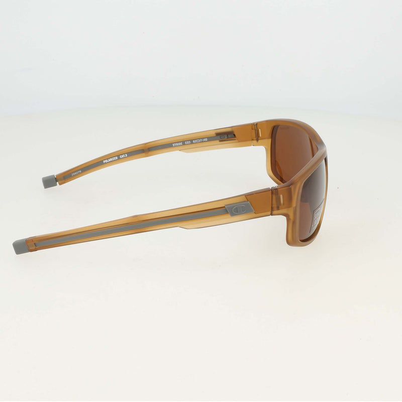 Champion Men's Polarized Rectangle Retainer Wrap - Medium in Trans Walnut