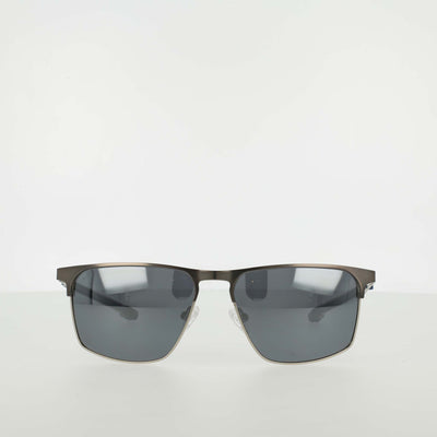 Champion Men's Polarized Retainer Stainless ST-Shirtl Square in Matte Gunmetal/Silver