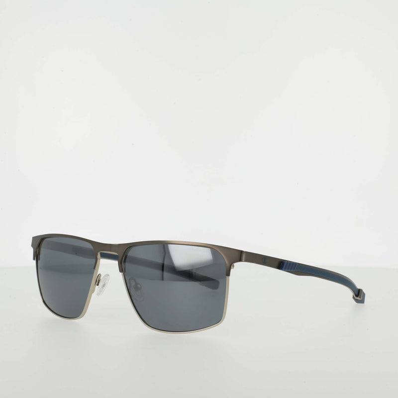 Champion Men's Polarized Retainer Stainless ST-Shirtl Square in Matte Gunmetal/Silver