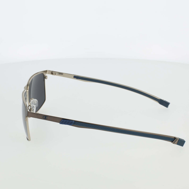 Champion Men's Polarized Retainer Stainless ST-Shirtl Square in Matte Gunmetal/Silver