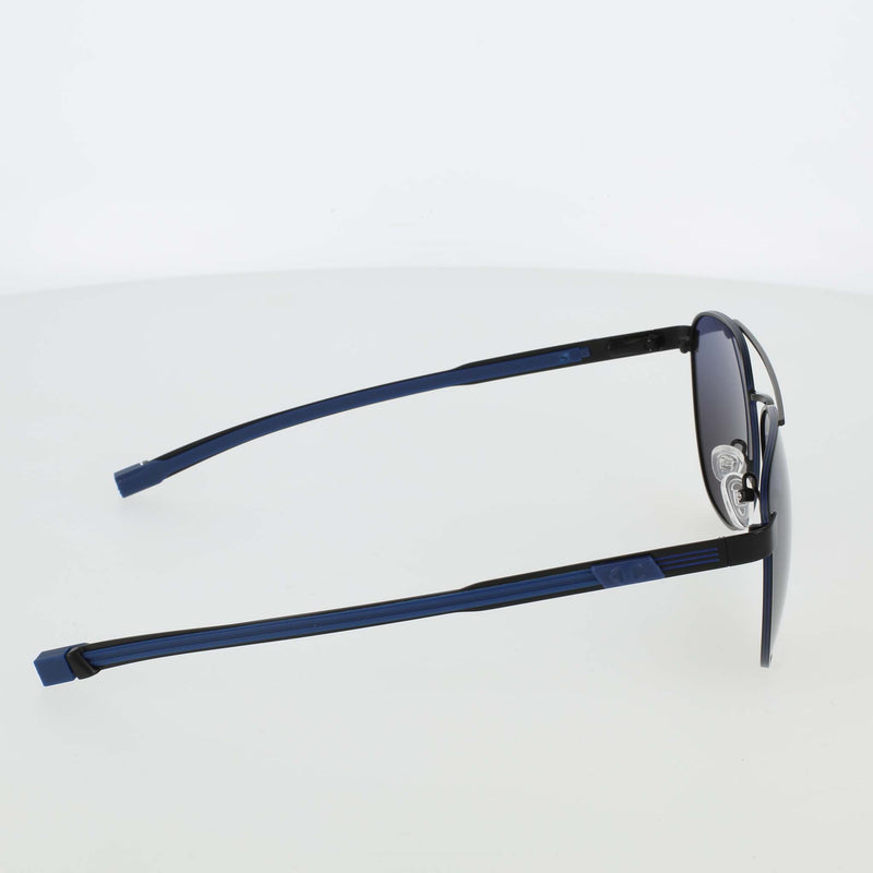 Champion Men's Polarized Retainer Stainless ST-Shirtl Aviator in Matte Black/Blue