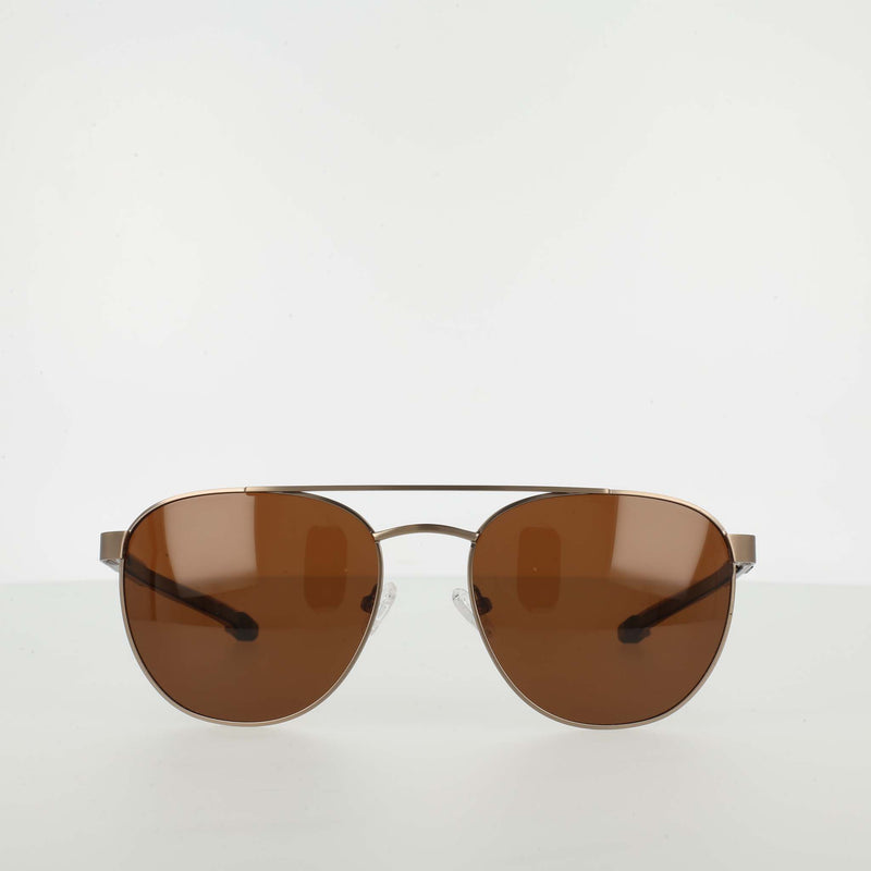 Champion Men's Polarized Retainer Stainless ST-Shirtl Aviator in Matte Dark Bronze/Black