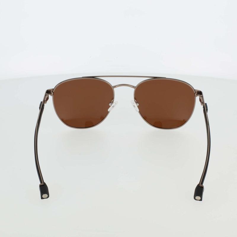 Champion Men's Polarized Retainer Stainless ST-Shirtl Aviator in Matte Dark Bronze/Black