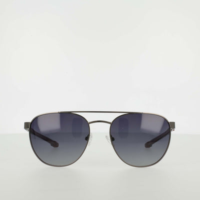 Champion Men's Polarized Retainer Stainless ST-Shirtl Aviator in Matte Gunmetal/Red