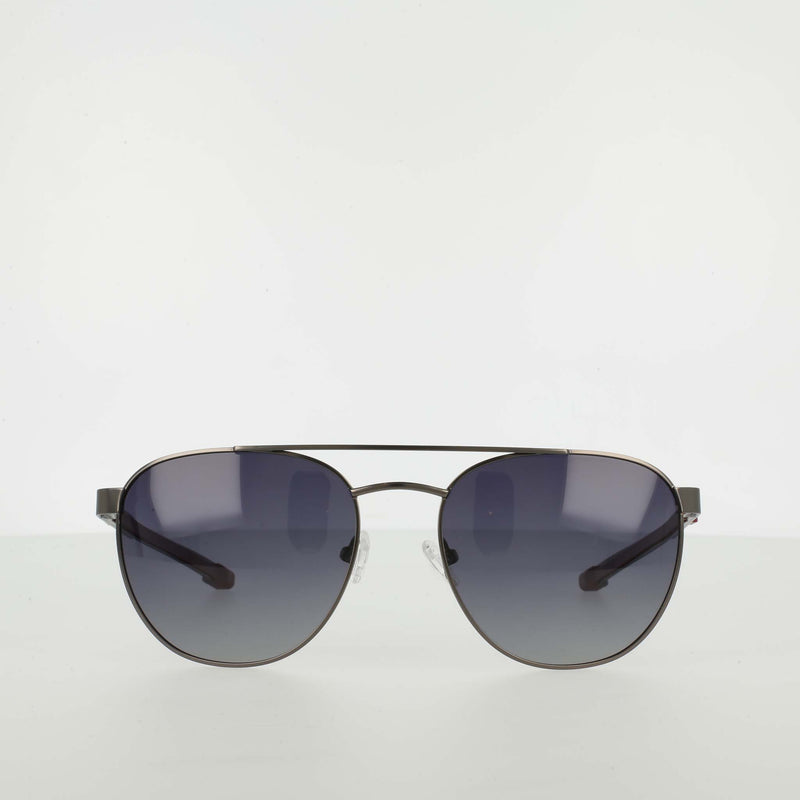 Champion Men's Polarized Retainer Stainless ST-Shirtl Aviator in Matte Gunmetal/Red