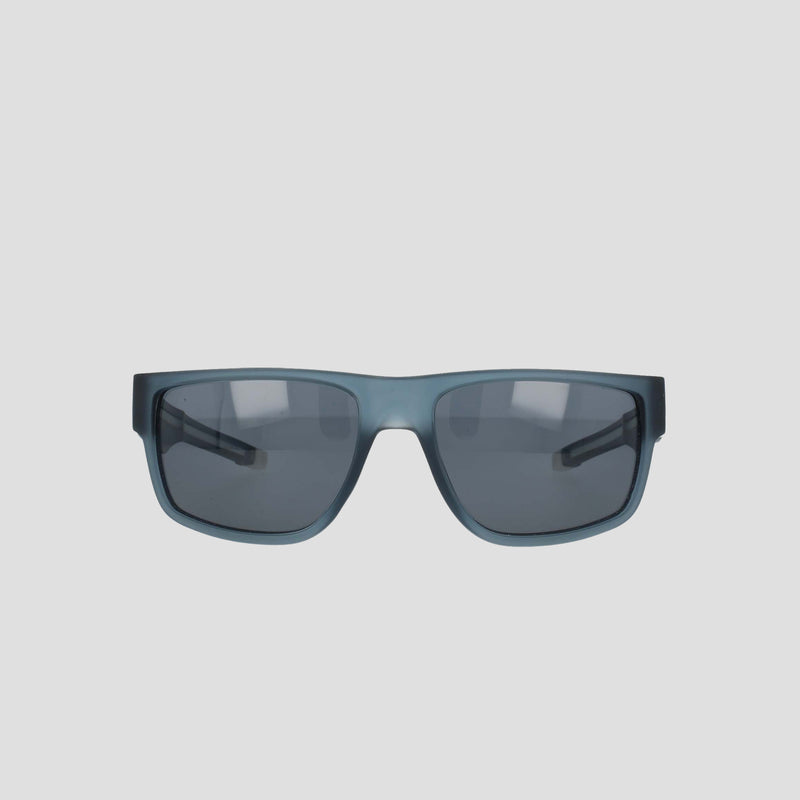 Champion Men's Polarized Retainer Rectangle sunglasses, featuring a rectangular black frame and dark tinted polarized lenses, are displayed facing forward against a plain white background to show both lenses and the high-performance retainer frame clearly.