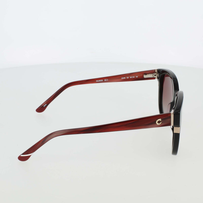 Champion Women's Polarized Curvaceous Square in Black/Burgundy