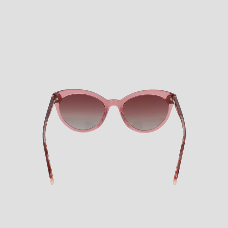 Champion Women's Polarized Cateye sunglasses, shown facing forward against a plain white background, feature an RX-able frame with dark gradient polarized lenses for a stylish yet practical accessory.