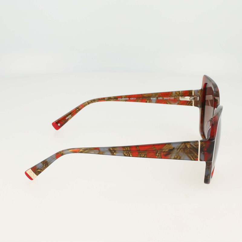 Champion Women's Polarized Oversized Butterfly in Crimson Tort