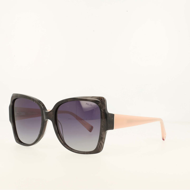 Champion Women's Polarized Oversized Butterfly in Black Feathered