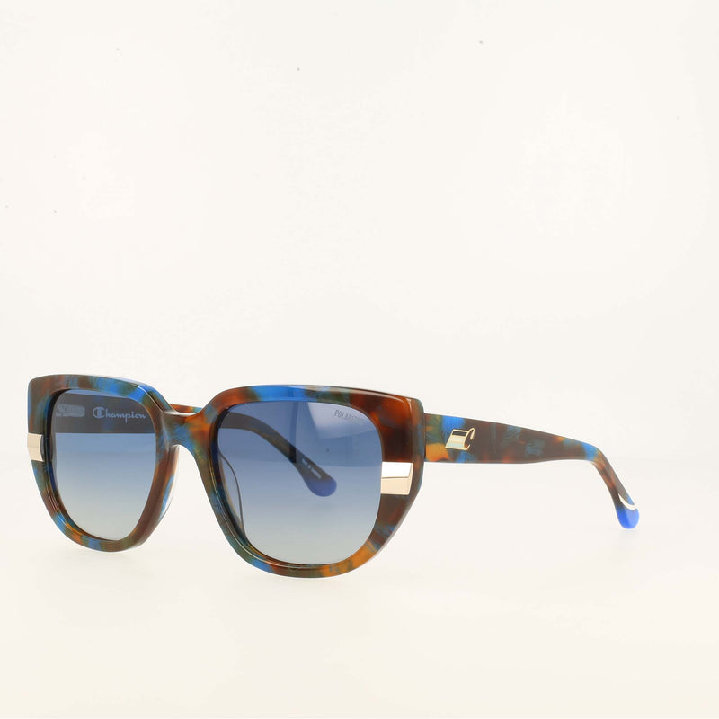 Champion Women's Polarized Modified Cateye in Navy Tort