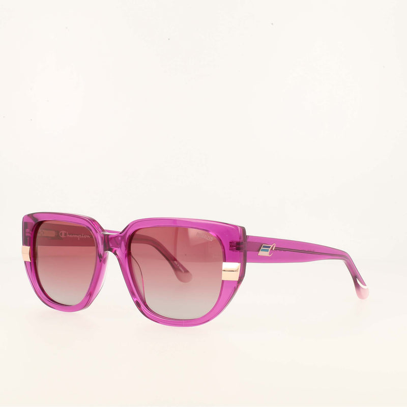 Champion Women's Polarized Modified Cateye in Trans Magenta