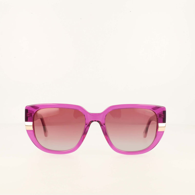 Champion Women's Polarized Modified Cateye in Trans Magenta