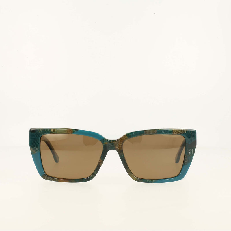Champion Women's Polarized Slim Rectangle in Teal Feathered