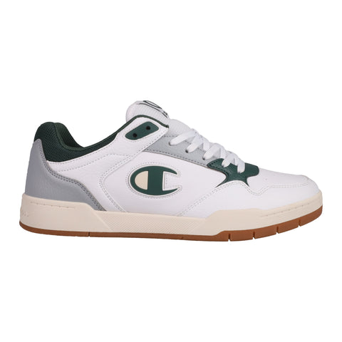 White shoe with Champion logo with white background with 