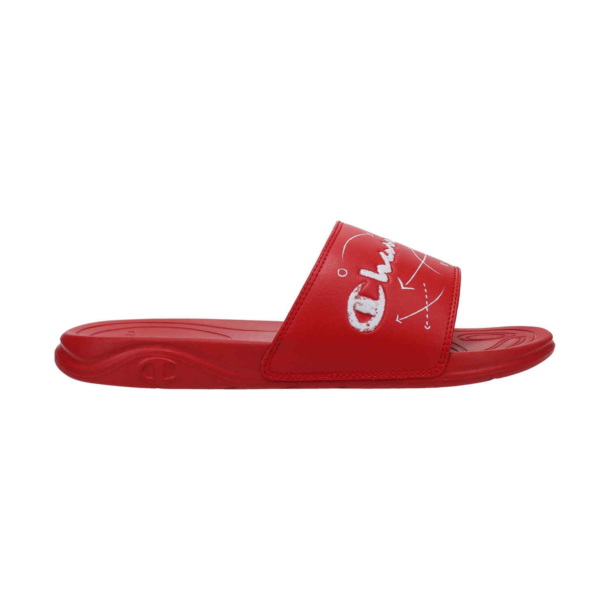 Champion Men's Mega SFB Slide in Scarlet/White