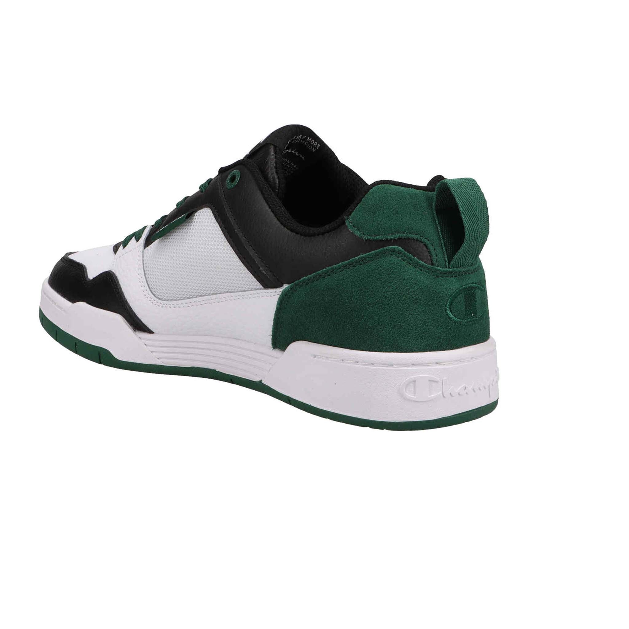 %Champion Sneakers Men Green Black Leather Mesh Sz 11.5 / A 51 By Champion Mens Cushion Fit Athletic Shoes Army Green Mesh  main image 4