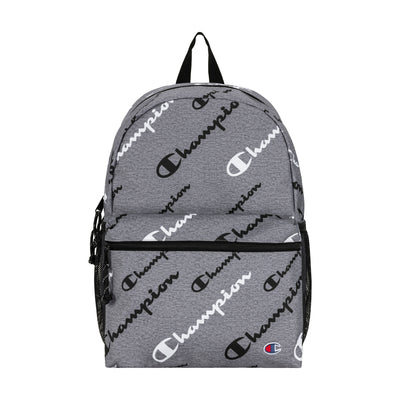 Champion Kids' Youthquake Backpack in Grey/Black