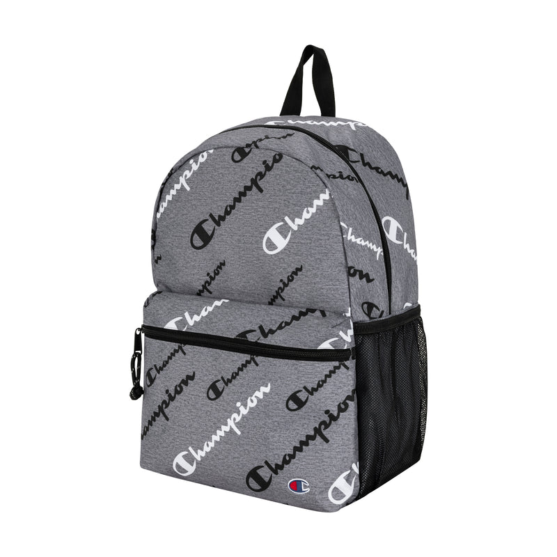 Champion Kids' Youthquake Backpack in Grey/Black