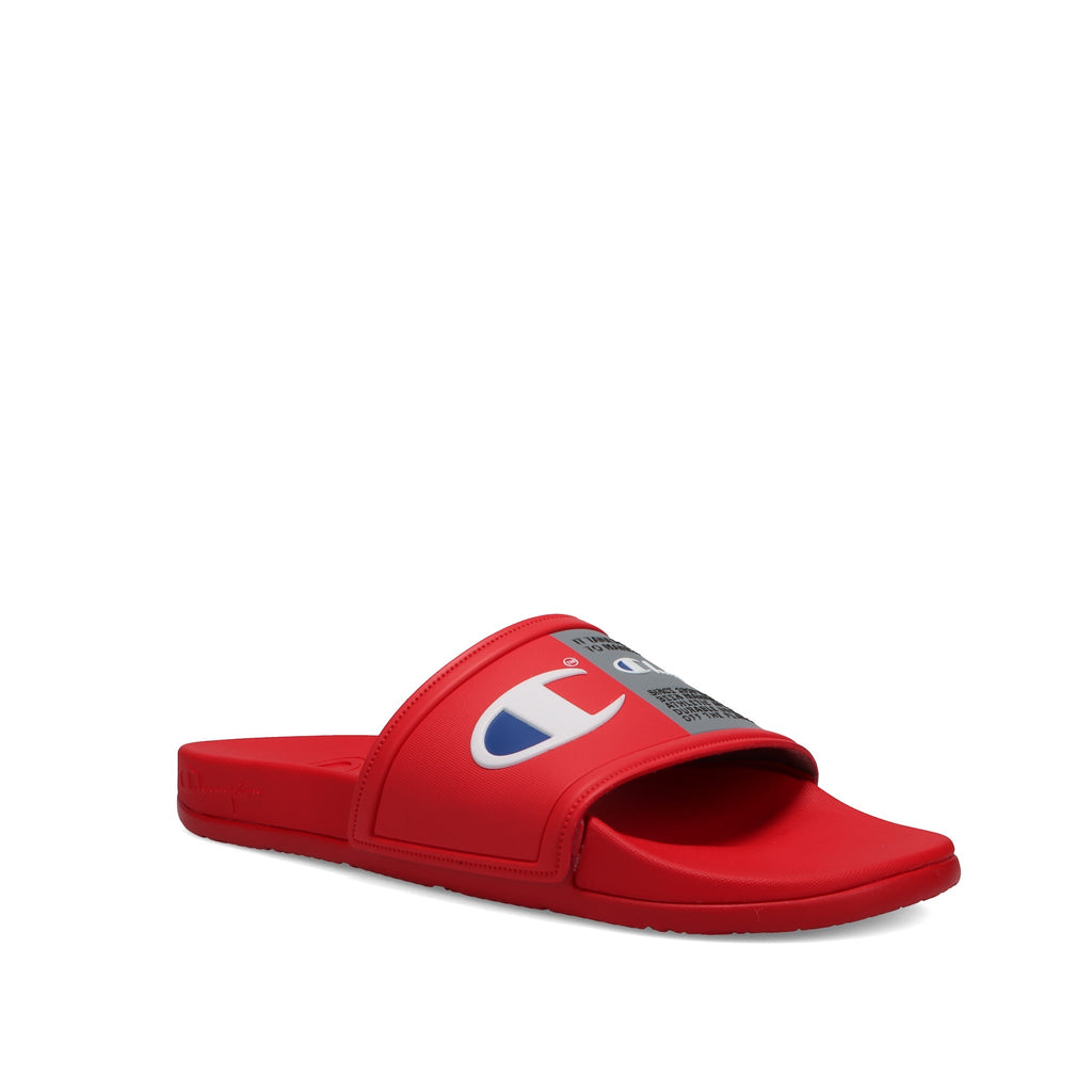 Champion Size 7 M LOGO SLIDE Red Black Sandals New Men\'s Shoes Champion Men main image 2