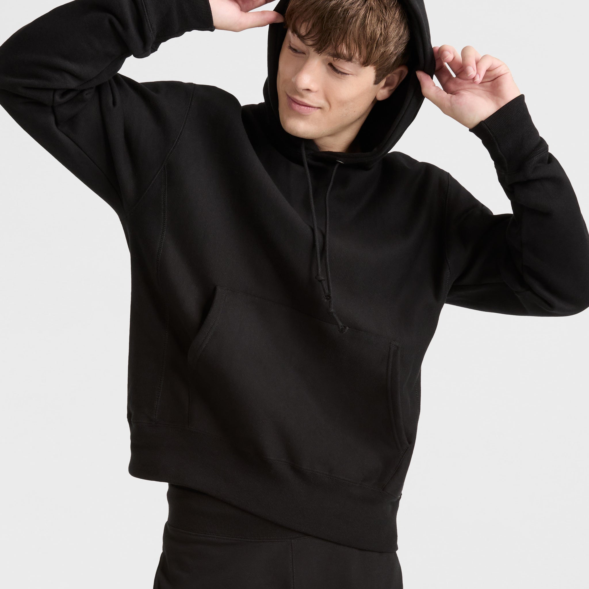 Champion Reverse Weave Hoodie in Black