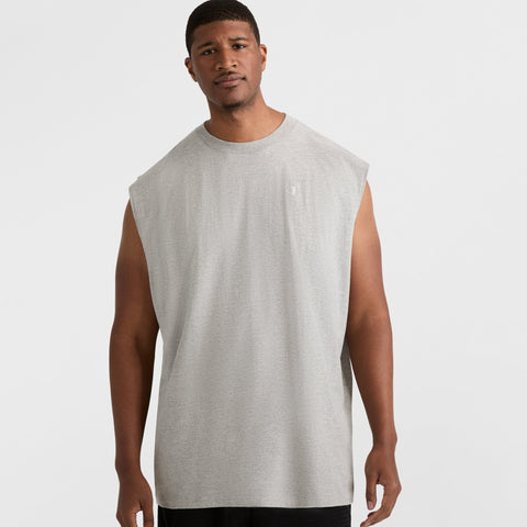 Champion Classic Muscle Tank, C Logo - Big & Tall in New Manhattan Mist Heather