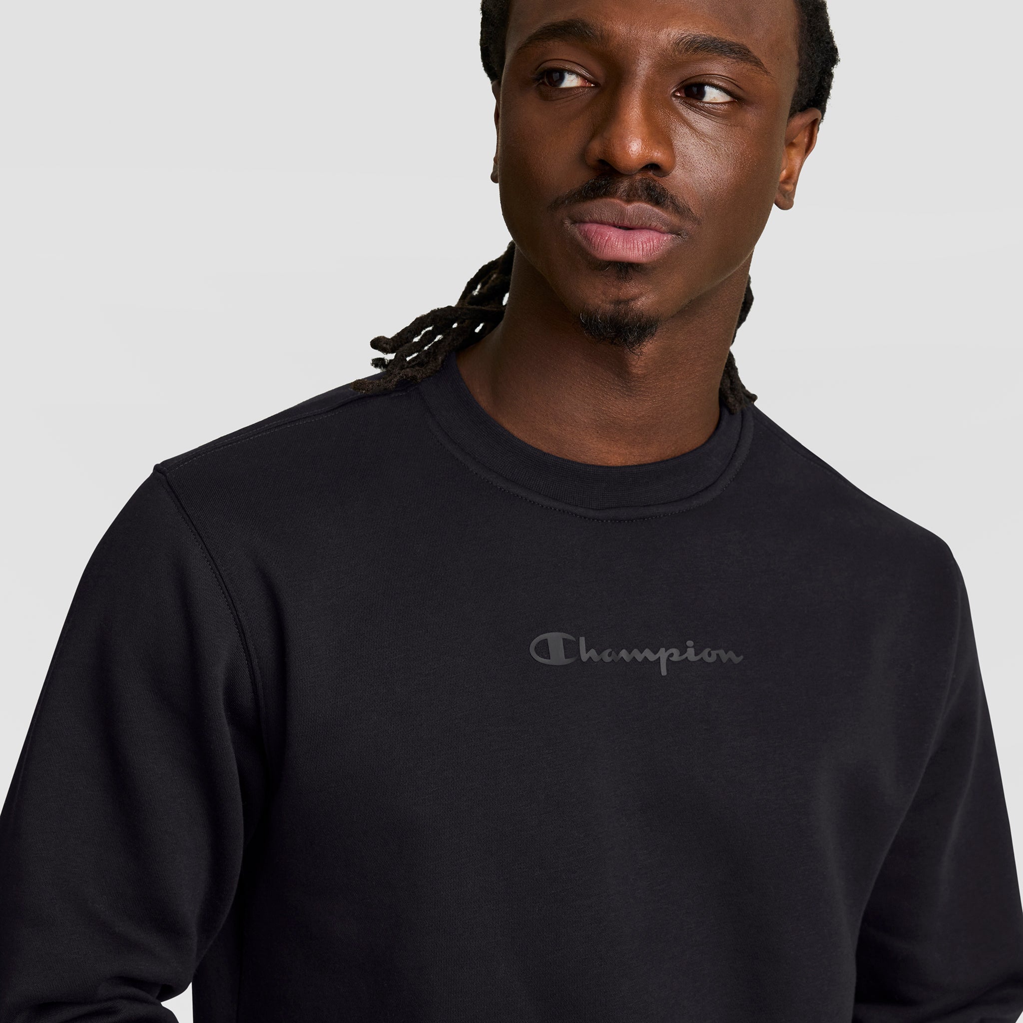 Powerblend Crewneck Sweatshirt, Tonal Script Logo – Champion