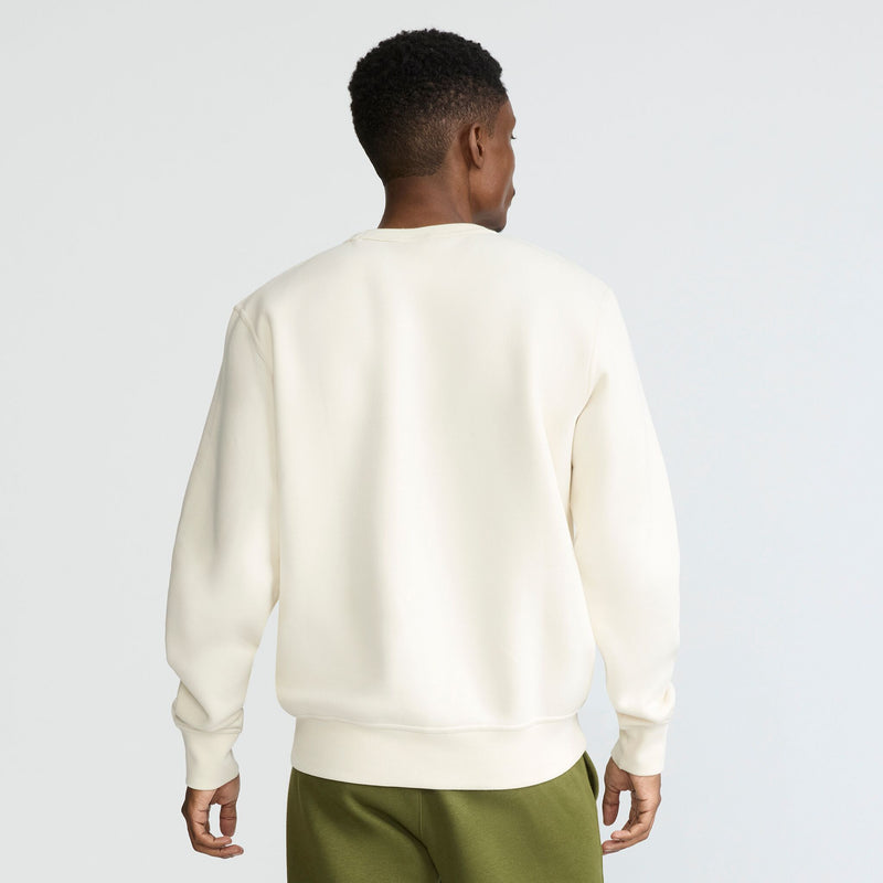 Champion Powerblend Crewneck Sweatshirt, C Logo in Turtledove