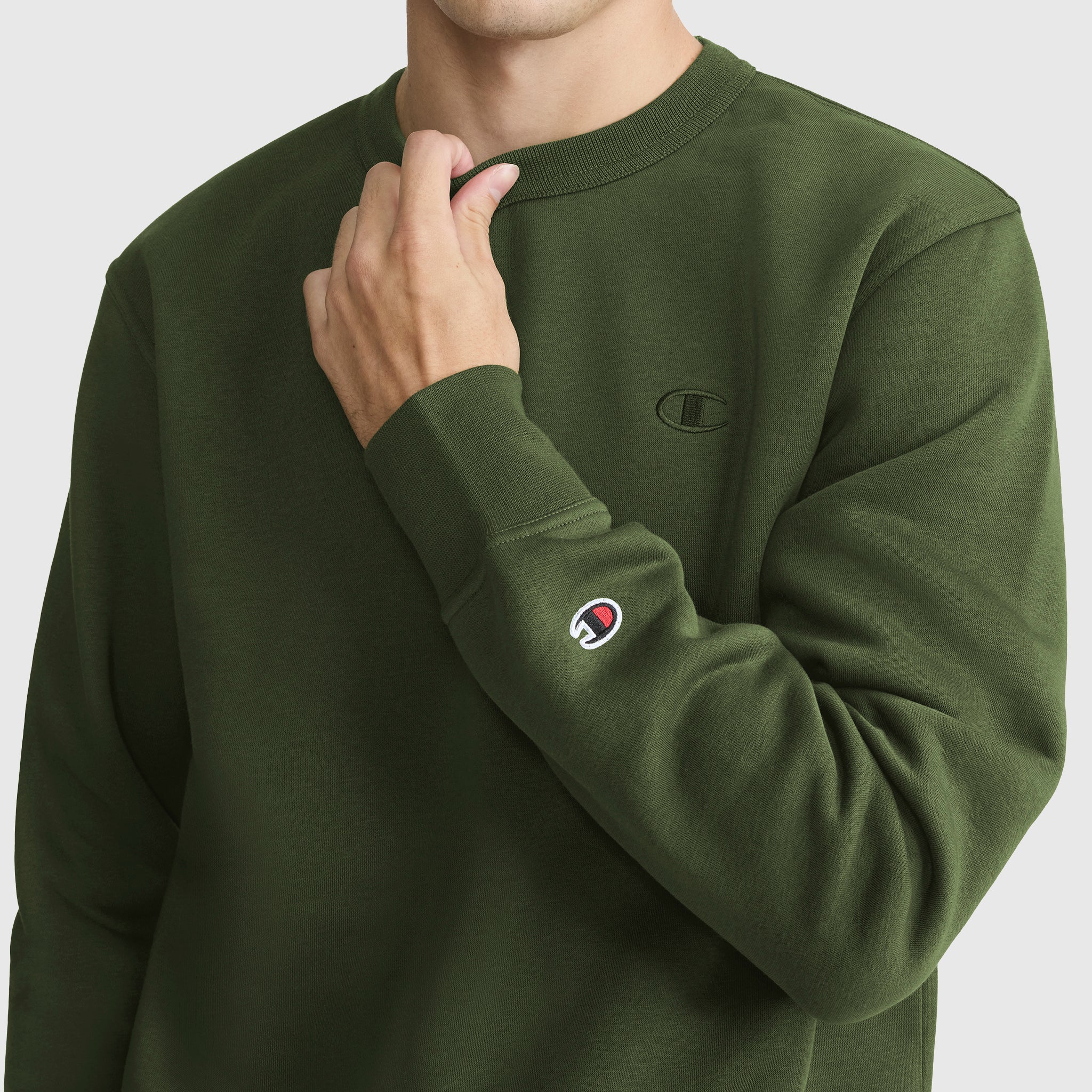 Powerblend Crewneck Sweatshirt, C Logo – Champion