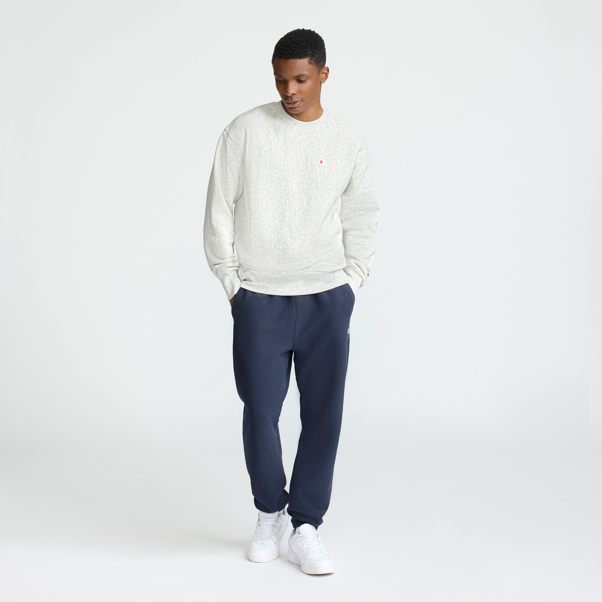Reverse Weave Crewneck Sweatshirt, C Logo – Champion