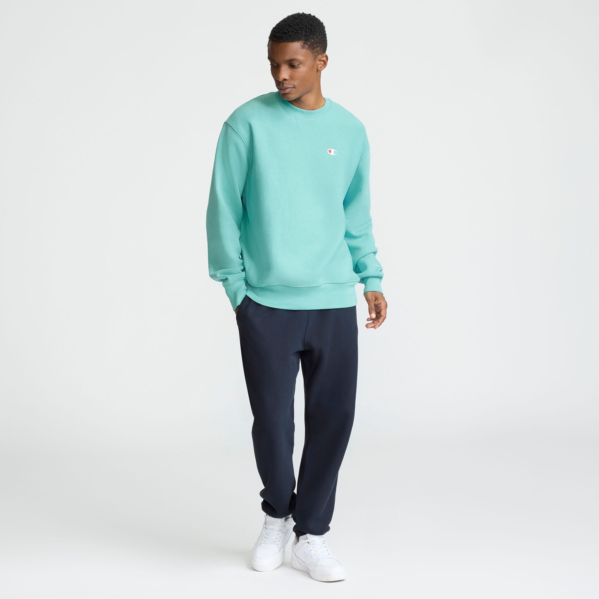 Reverse Weave Crewneck Sweatshirt, C Logo – Champion