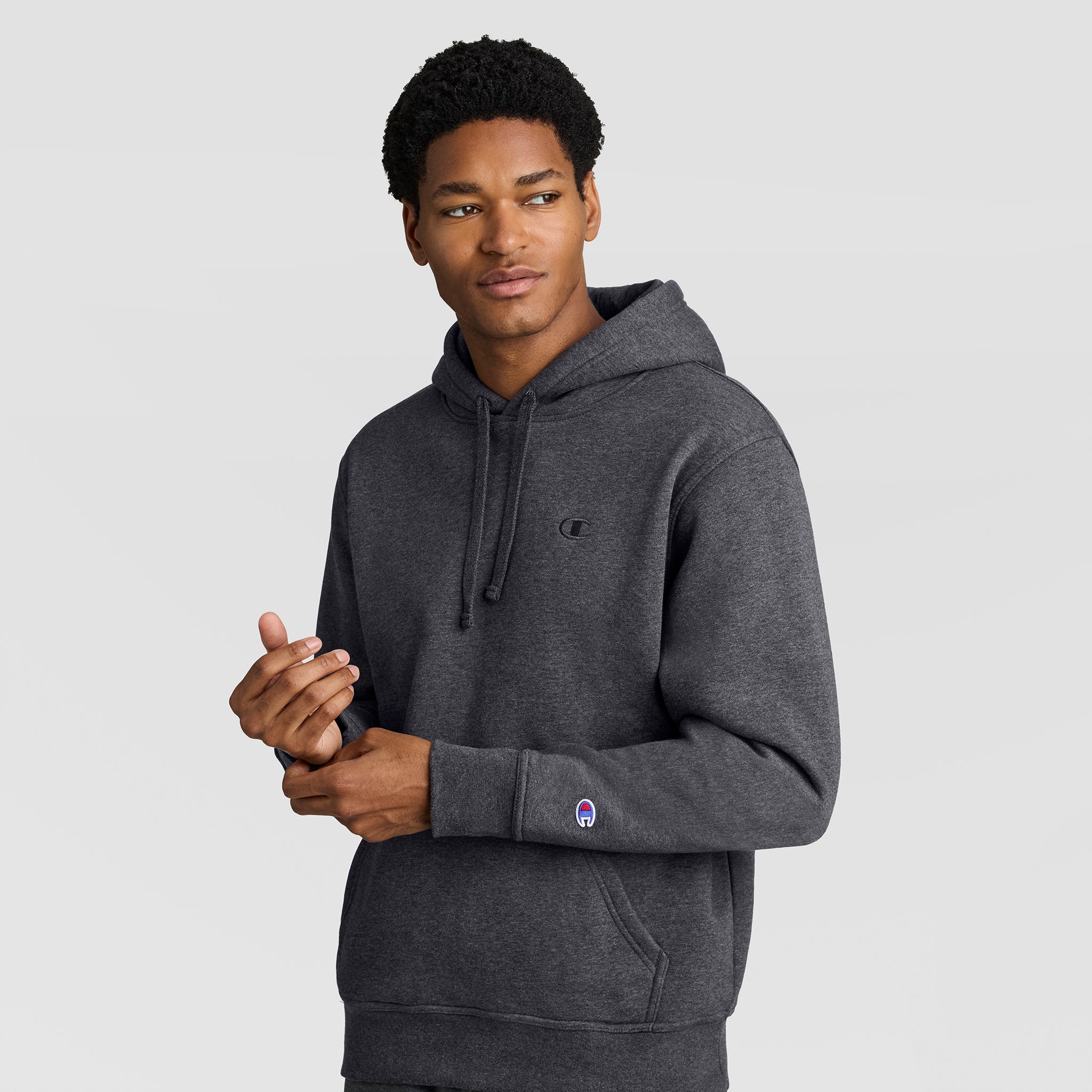 Powerblend Hoodie, C Logo - Champion