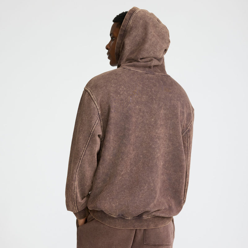 Champion Time Capsule Hoodie, Left Chest C" Champion Script Logo in Black Coffee