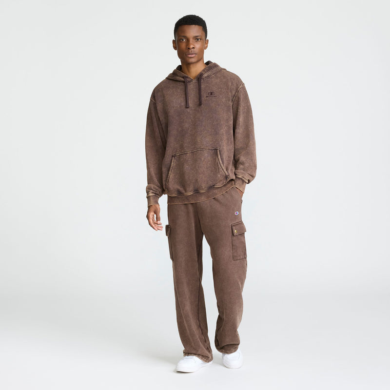 Champion Time Capsule Hoodie, Left Chest C" Champion Script Logo in Black Coffee