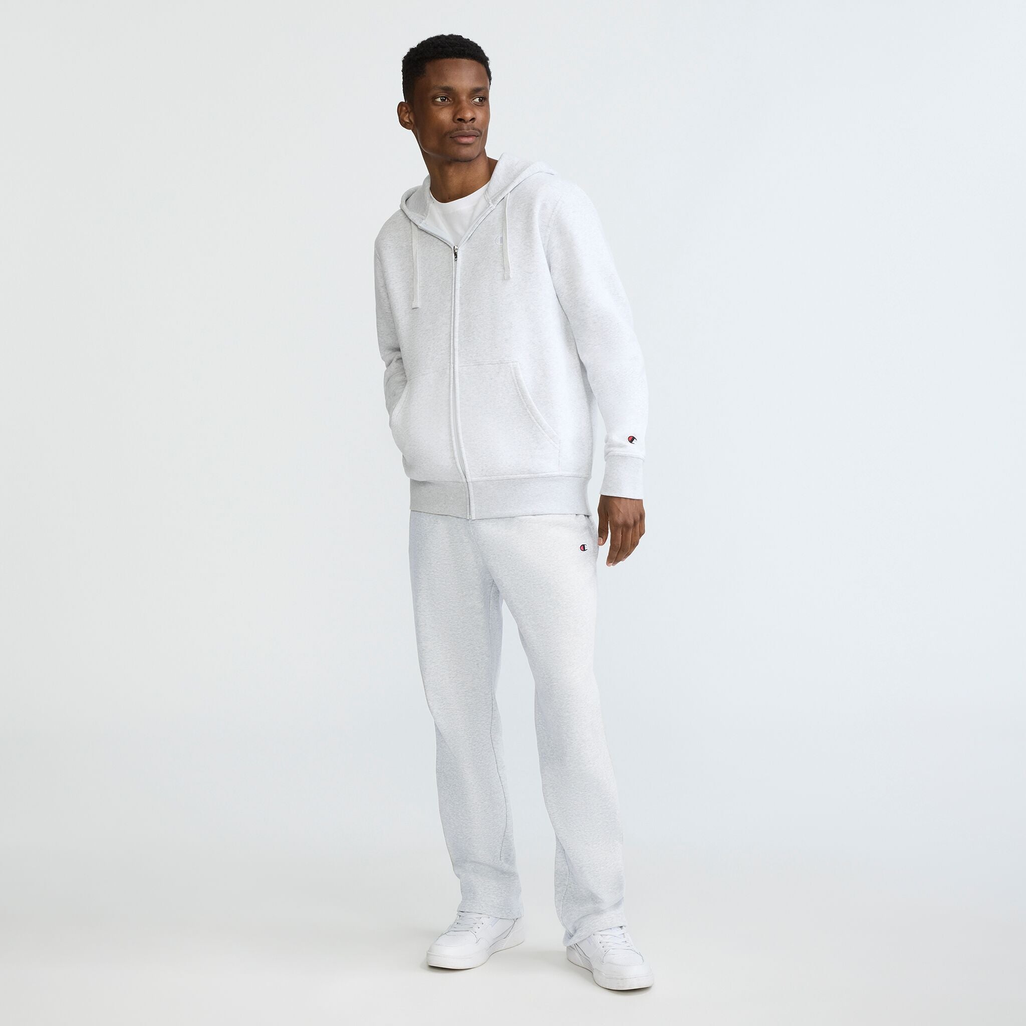 Powerblend Full-Zip Hoodie, C Logo – Champion