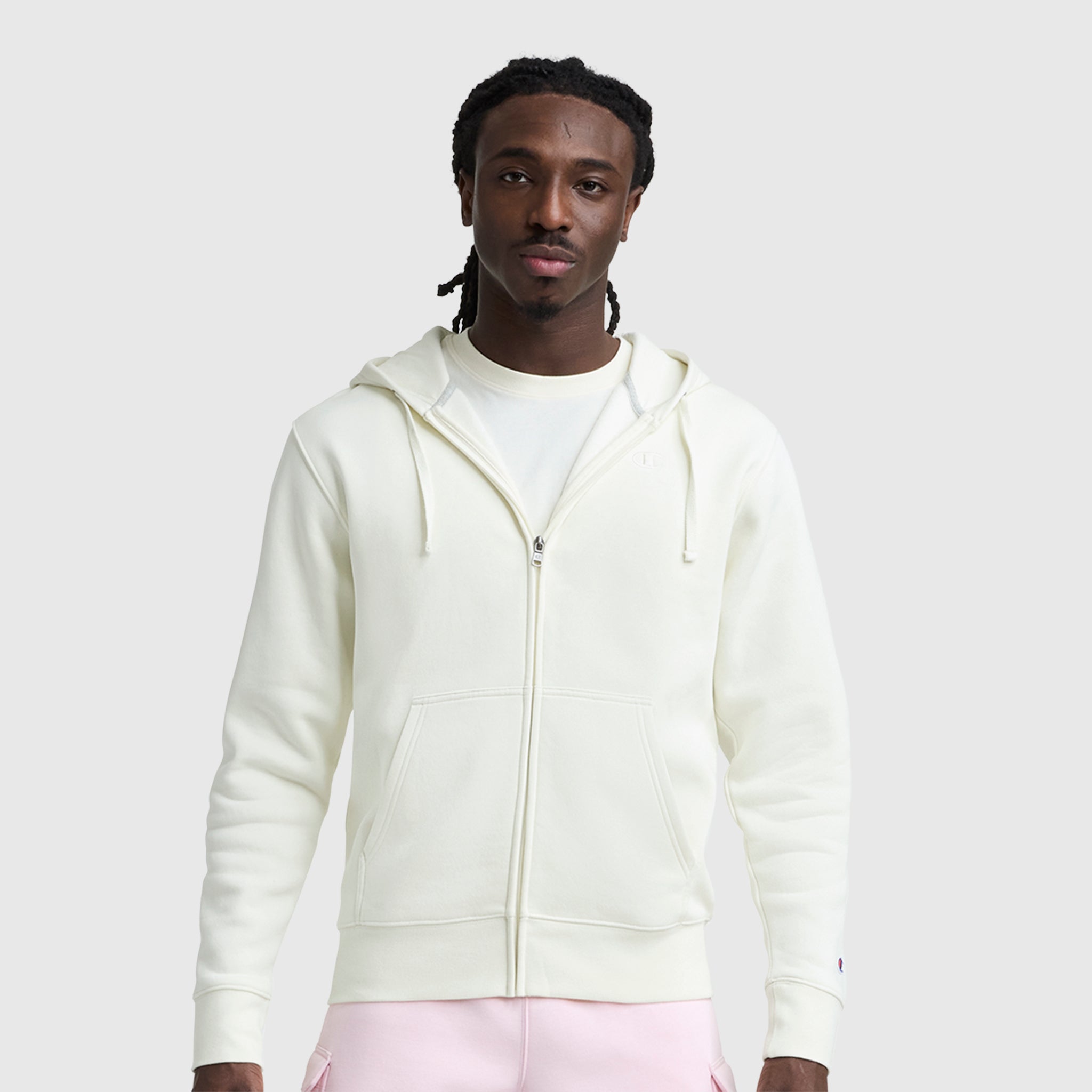 Powerblend Full-Zip Hoodie, C Logo – Champion